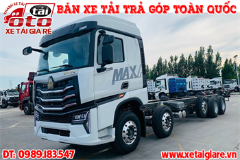 Xe Tải Howo Max 5 Chân 21.7 Tấn Thùng Dài 9.7 Mét | Xe Tải 5 Chân Howo Max Đầu Cao 2 Giường